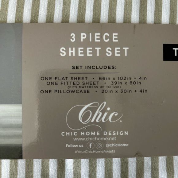 Chic Home Design Sheet Set - Picture 2 of 3